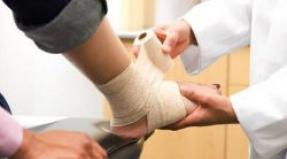 Providing first aid for a sprain What is first aid for a sprain?