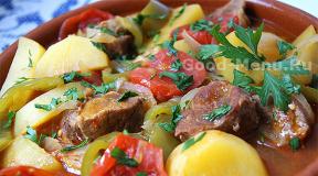 Хашлама - рецепты вкусного, сытного блюда кавказской кухни Хашлама из свинины с картофелем рецепт