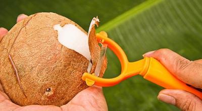 How to break a coconut at home