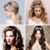 Hairstyles with a pile on medium hair with and without bangs