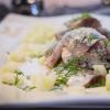 Awesome home-salted herring with mustard powder Whole salted herring recipe