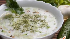 Cold soup tartar.  Cold soup - Tarator.  How to choose the right ingredients
