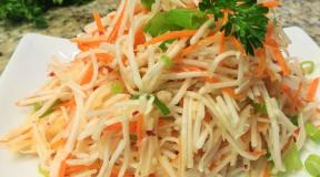 Slimming carrot salad (recipes) Slimming apple and carrot salad