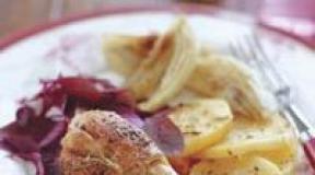 Chicken with potatoes in the oven Chicken with potatoes in the oven the recipe for the most